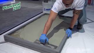 MAPEI Live “Plan” to protect against water with MAPEI’s Planiseal® 288 mortar [upl. by Azmuh]