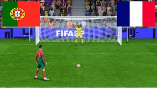 Portugal x França Penalty Shootout  Eurocopa 2024  Fifa 23 FeatCr7MbappéDembelé 2024 [upl. by Mercier]