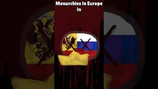 Monarchies in Europe 1914  1930  1950  2024 countryballs [upl. by Esirehs]