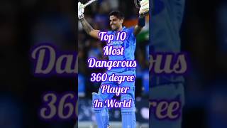 Top 10 most dangerous 360° degree player in world 🥶💀🌎 cricket shorts ipl dhoni viratkohli [upl. by Aieki]