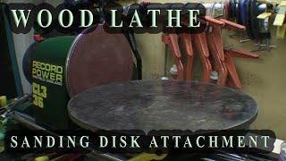 Making a Sanding Disc Attachment  Circular Sander  Wood Lathe [upl. by Konstantine56]