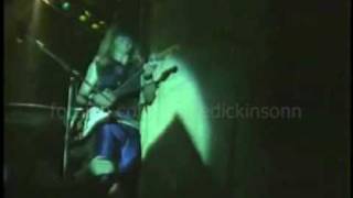 Bruce Dickinson almost falls with Dave Murray  1984 [upl. by Wira968]