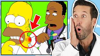 ER Doctor REACTS to The Simpsons FUNNIEST Medical Scenes 22 [upl. by Nilyahs]