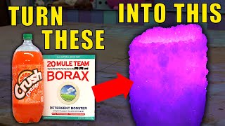 How I Make a CRYSTAL LAMP From things in your Kitchen  How to make borax crystals [upl. by Ezitram23]