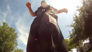 Watch a Wisconsin cop patrol the neighborhood on skateboard showing off new tricks [upl. by Abehshtab86]