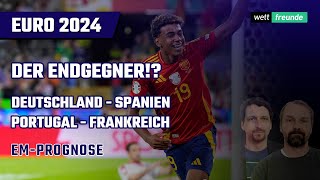 EM Viertelfinale Prognosen ⚽ Deutschland  Spanien amp Portugal  Frankreich ⚽ EM Tipps 05072024 [upl. by Sterner667]