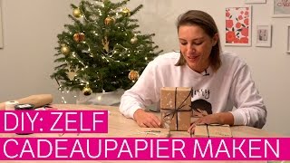 DIY origineel inpakpapier voor de feestdagen [upl. by Aneetsirhc]