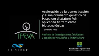 Aceleración de la domesticación y el mejoramiento genético de Paspalum dilatatum Poir [upl. by Affay966]