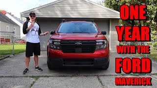 ONE YEAR REVIEW  FORD MAVERICK LARIAT [upl. by Annayrb491]