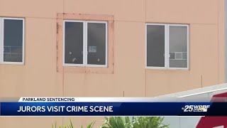 Jurors visit Marjory Stoneman Douglas High School crime scene [upl. by Vaclav]