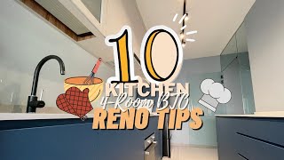 10 Kitchen Renovation Tips 🍳 Ep 15  House Tour  Singapore HDB 4Room BTO 🏠 [upl. by Ellimac576]