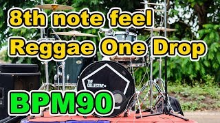 【Drum Loop】Reggae quotOne Dropquot 30minutes【BPM90】 [upl. by Netsrejk]