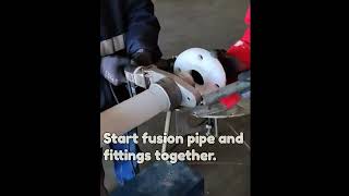 Actual Fusion Fit Up PVDF PipeManual melting [upl. by Neelasor]