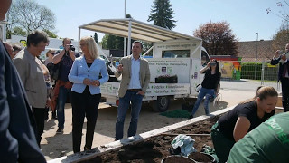 Begehung Gartenschau Pfaffenhofen Ministerin Ulrike Scharf [upl. by Fihsak]