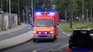 Mit Dauerhorn durch die Unterführung RTW Flughafenfeuerwehr Frankfurt [upl. by Tombaugh]