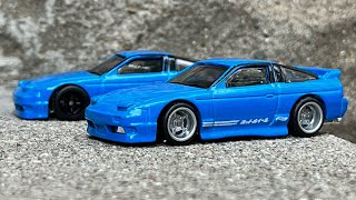 Nissan 180SX TYPE X  2 PACK WHEEL SWAP  HOT WHEELS [upl. by Janine966]