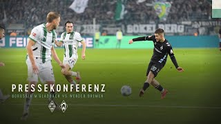 Borussia Mönchengladbach  SV Werder Bremen 41  Pressekonferenz  SV Werder Bremen [upl. by Nosyaj]