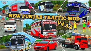 New PUNJAB TRAFFIC MOD APK V432 OBB MOD download Karen bro bus Simulator lndonesia [upl. by Ellehcrad]