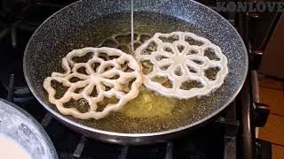 HOW TO MAKE ROSETTE COOKIES DESSERTS RECIPE [upl. by Sillihp]