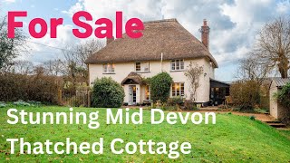 For Sale  Stunning Mid Devon Thatched Cottage [upl. by Kasevich]