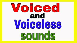 Voiced and Voiceless sounds in English [upl. by Airal]