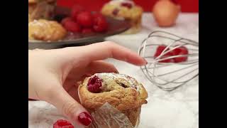 Muffins au yaourt et aux fruits rouges  CroqKilos [upl. by Renato]