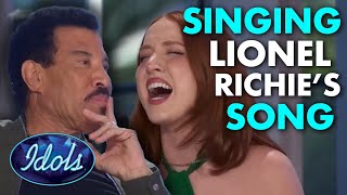 Lionel Richie AMAZED By Cover Of HIS SONG On American Idol 2023  Idols Global [upl. by Enirak]