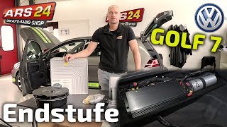 Endstufe installieren im VW Golf 7  Tutorial  ARS24 [upl. by Yahsal]