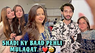 SHADI KE BAAD HAFSA SE PEHLI MULAQAT…❤️🤩  KHANA KISNE BANAYA😉  VLOG BY RABEECA KHAN [upl. by Athalia]