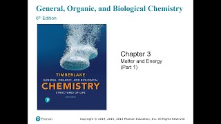 Chapter 3  Matter and Energy Part 1 [upl. by Datnow]