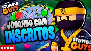 LIVE DE STUMBLE GUYS AO VIVO 😳😳🍌 [upl. by Eicats165]