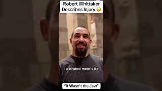 Robert Whittaker describe injury ufc308 [upl. by Bogoch]