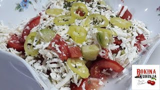 ŠOPSKA SALATA  SALAD  BOKINA KUHINJA [upl. by Demetris]