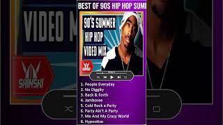 Best of 90s Hip Hop Summer Hits Clean Video Mix  Dj Shinski 2 pac Notorious BIG Snoop shorts [upl. by Afesoj]