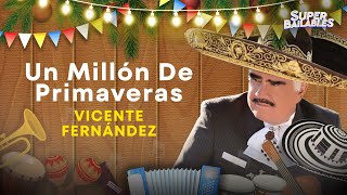 Vicente Fernández  Un Millón de Primaveras LetraLyrics [upl. by Atenik]