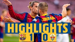 HIGHLIGHTS amp REACTION  Barça 10 Elche [upl. by Lyrej]