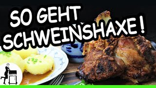 Schweinshaxe mit Soße für alle  Rezept für Grill UND Backofen [upl. by Anayia]