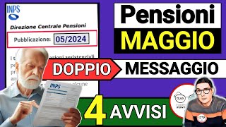 📑 PENSIONI MAGGIO ➜ MESSAGGIO INPS 4 AVVISI IMPORTI AUMENTI IRPEF ADDIZIONALI ANTICIPI PAGAMENTI [upl. by Roselyn]