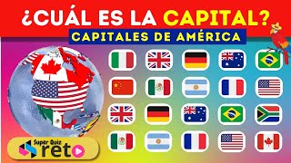 Capitales de América  ¿Cuál es la capital de  🤔 🌎 🗽🗿 Geografía [upl. by Isayg]