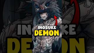 what would happen if inosuke became a demon demon slayer explained demonslayer anime shorts [upl. by Shina]