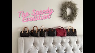 The Speedy Evolution  Louis Vuitton Speedy Size Comparison [upl. by Aryamoy]