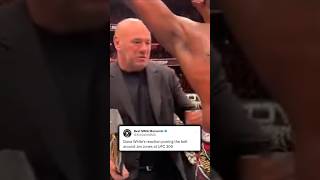 Dana Whites reaction wrapping the belt around Jon Jones at UFC 309 [upl. by Wilfreda]