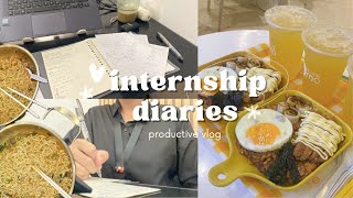 intern vlog 🎀 2nd week of being an intern catching up with friends what i eat in a day busy days [upl. by Iek591]