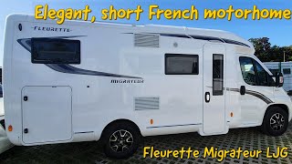 Elegant short 66m French motorhome  Fleurette Migrateur LJG [upl. by Aelber]