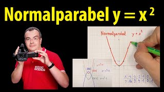 Normalparabel y  x2  quadratische Funktionen  Grundlagen  Lehrerschmidt [upl. by Nuahsyar]