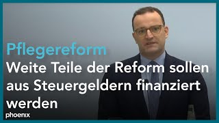 Pflegereform Statement Bundesgesundheitsminister Jens Spahn [upl. by Amuwkuhc]