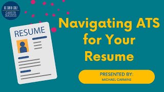 Navigating the Applicant Tracking System ATS for Your Resume [upl. by Korey]