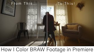 How I Color BRAW video footage in Adobe Premiere CC 2020 [upl. by Moscow678]