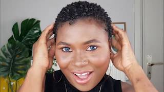 Cantu Coconut Curling Cream On Type 4a4b Natural Hair  XORocky [upl. by Oona]