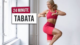 24 MIN TABATA HIIT Full Body  Super Sweaty Home Workout  No Equipment No Repeat [upl. by Meyers]